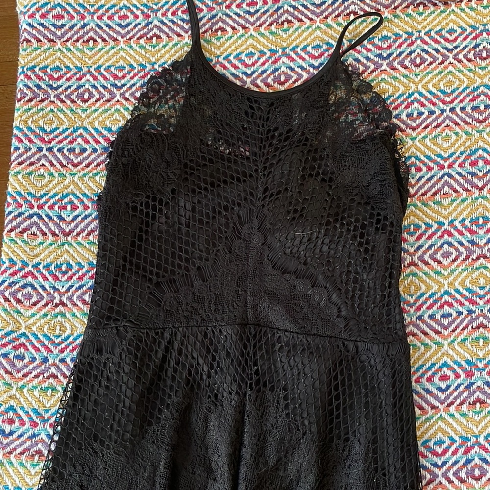 Black lace dress